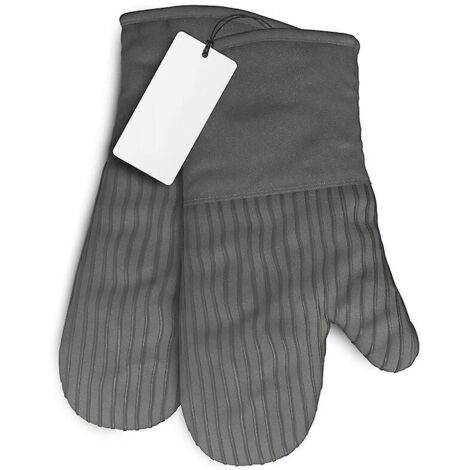 Ein Paar graue Big Red House Küchenhandschuhe, Ofenhandschuhe mit einer Hitzebeständigkeit von 232 °C (1/5)