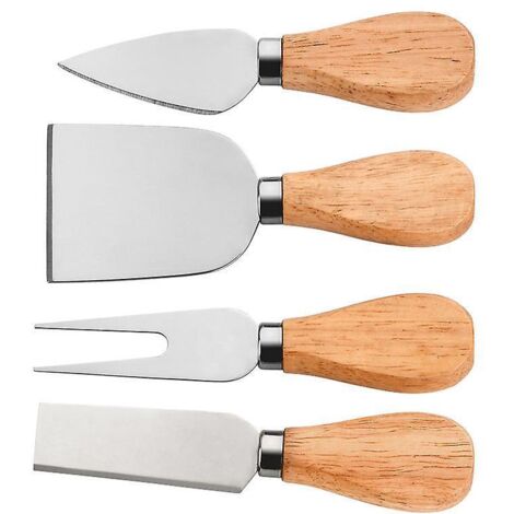Ein Set aus 4 Käsemessern aus Edelstahl, perfekt als Geschenk. (1/5)