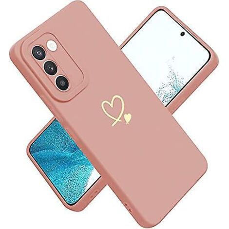 Pinkfarbene Samsung S22 5G Hülle mit Kameraschutz, hochwertige, schlanke und weiche TPU-Silikonhülle mit Kratz- und Stoßfestigkeit für Samsung G (1/5)