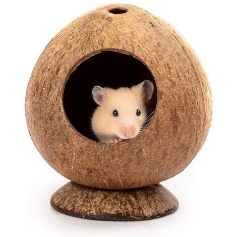 Natürliches Kokosnusshaus, Hamsterhaus, für Reptilien/Amphibien (1/5)