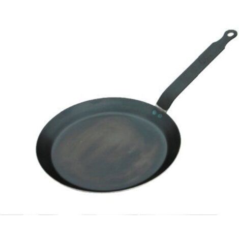 Poêle à Crêpes Professionnelle en Acier Bleui 200 mm - De Buyer (1/2)