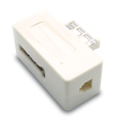 Filtre ADSL 2+ prise gigogne - blanc (1/3)