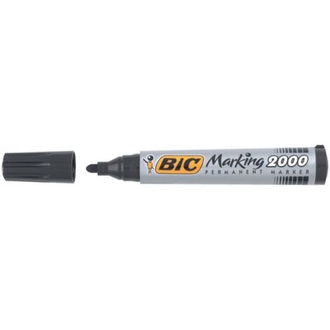 BIC Marking 2000 marqueur indélébile Pointe ogive Noir 12 pièce(s)