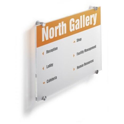 Durable Plaque Crystal Sign transparent 297 x 420 mm (1/3)