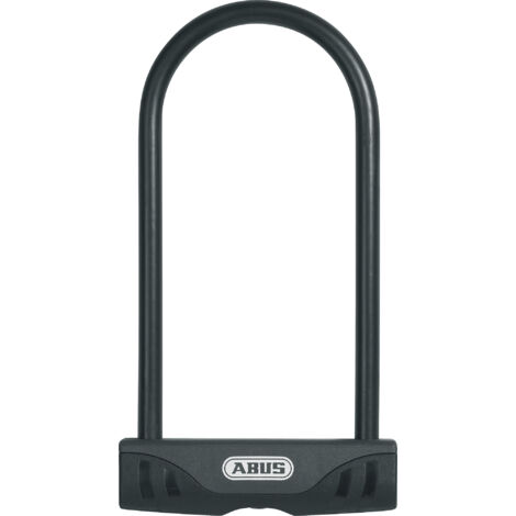 Abus – Antivol en U 230mm avec anse ronde en acier cémenté Ø12mm – Double verrouillage – 2 clés fournies – Sécurise vos biens