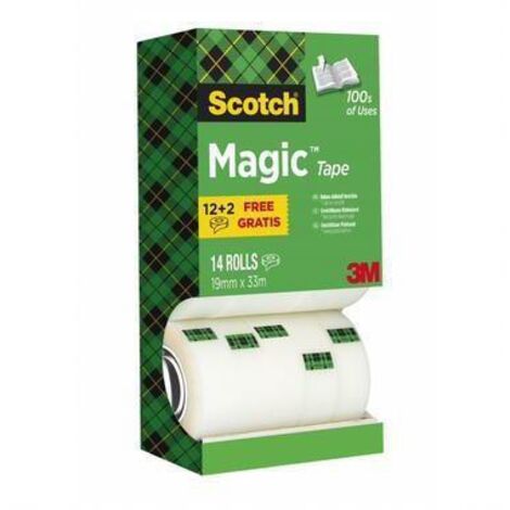 Scotch 8-1933R14TPR pellicule adhésive transparente 19x33000mm