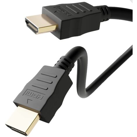 51824 Goobay High Speed HDMI Cable with Ethernet (10 m) - Cable HDMI 1.4 Ethernet mâle/mâle compatible 3D et 4K@30 Hz (1/4)