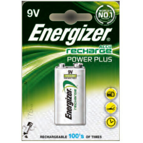 Energizer – Pile rechargeable 9V 175mAh – Accu HR22 – Technologie NiMH – Pour appareils électroniques – Charge rapide et durable (1/10)