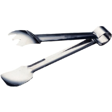 Pince à hamburger en inox Vogue - 210 mm (1/2)