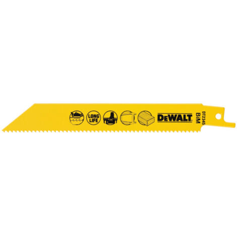 DEWALT DT2345QZ LAME DE SCIE ALTERNATIVE USAGE GÉNÉRAL ACIER COBALT POUR SCIE ALTERNATIVE SANS FIL 152 MM DT2345-QZ (1/4)