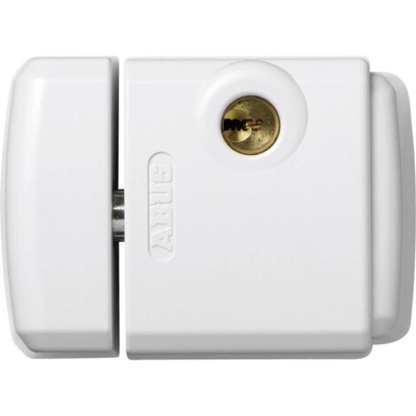 Abus – Verrou de sécurité blanc pour fenêtre – Acier durci – Mécanisme à 4 cylindres – Installation rapide sans vis apparentes - FTS3003