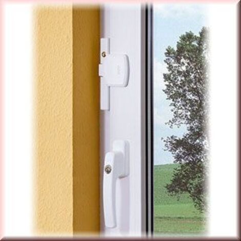 Abus – Verrou de fenêtre noir en applique – Compatible PVC, aluminium, bois – Résistance à plus d'une tonne – Installation facile (1/2)