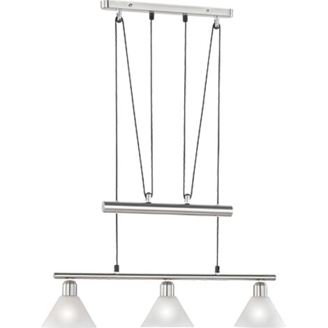 Suspension 3xe14 max 40w metal nickel - trio - stamina (1/3)