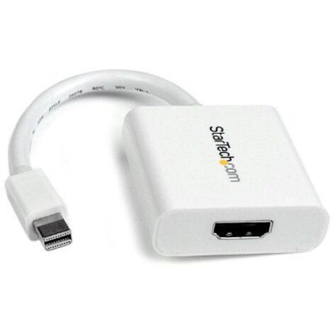 startechcom MDP2HDW adaptateur Mini DisplayPort HDMI blanc (1/5)