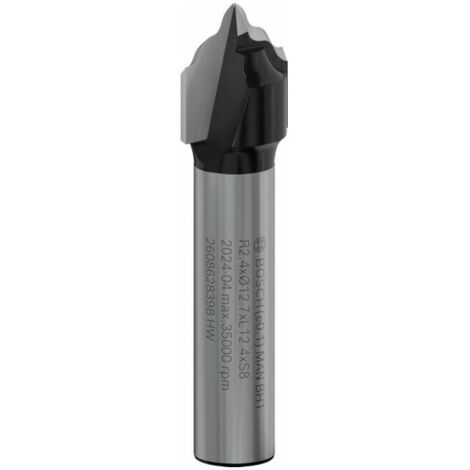 Fraise à profiler Bosch H 8 mm R1 2,4 mm D 12,7 mm L 12,4 mm G 46 mm - 2608628398 (1/5)
