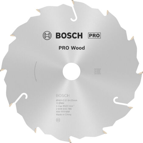 Bosch Speedline Wood lame de scie circulaire 160 mm (1/6)