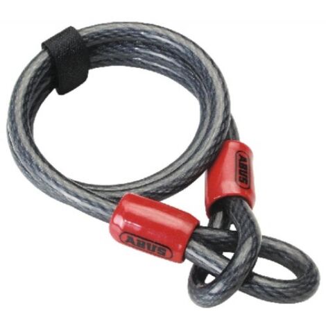 Câble en acier COBRA 2 boucles - ABUS Noir