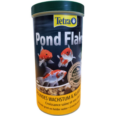 Pond Flakes pot de 1 Litre, 180 g aliment flottant pour poissons d'ornements - Tetra