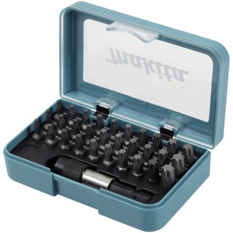 Makita – Jeu d'embouts 31 pièces P73352 – 6 pans intérieurs (TX) – Pour visseuse – Support universel avec mandrin à changement rapide