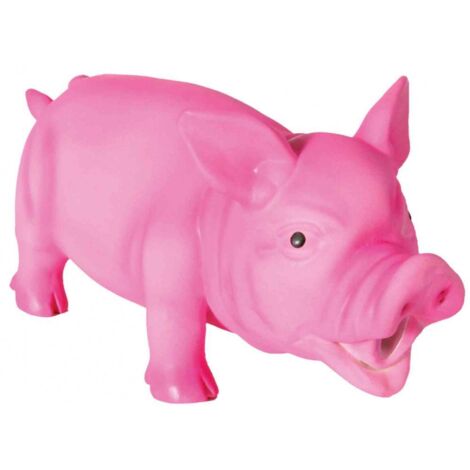 Cochon, son original, latex/fibre de polyester 21 cm