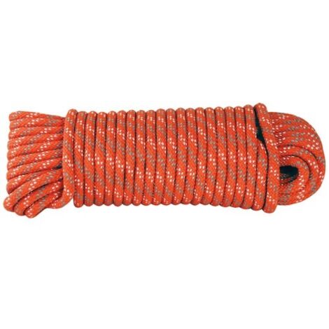 Chapuis Corde Tressée orange 6 mm x 15 m résistante (1/3)