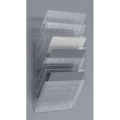 DURABLE, Distributeurs muraux de prospectus, format horizontal