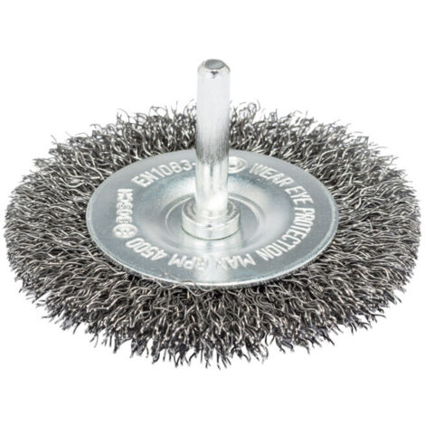 Bosch – Pinceau métallique 2607017121 – Brosse circulaire ø 50mm – Élimination peinture et rouille – Vitesse 4500 t/min
