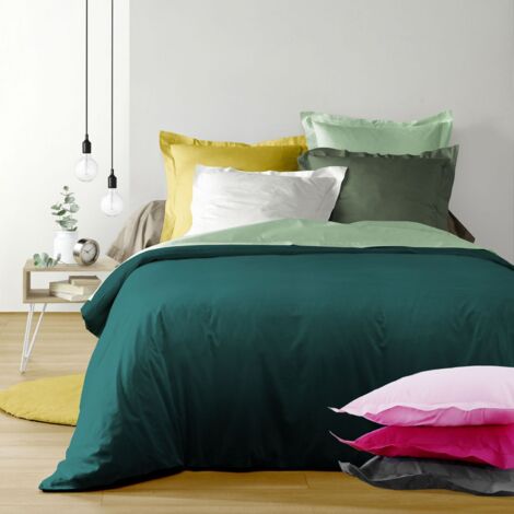 Douceur D'Intérieur – Drap housse 90 x 190 cm – 100 % coton – Bonnet 30 cm – Densité 57 fils/cm² – Certifié Oeko-Tex® Standard 100