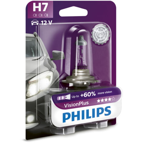 1 ampoule H7 Vision Plus 60 pourcent (1/2)