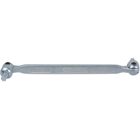 Kstools – Clé Torx à embouts articulés T55xT60 – Longueur 245mm – Acier chromé vanadium – Tête flexible 180° pour espaces exigus