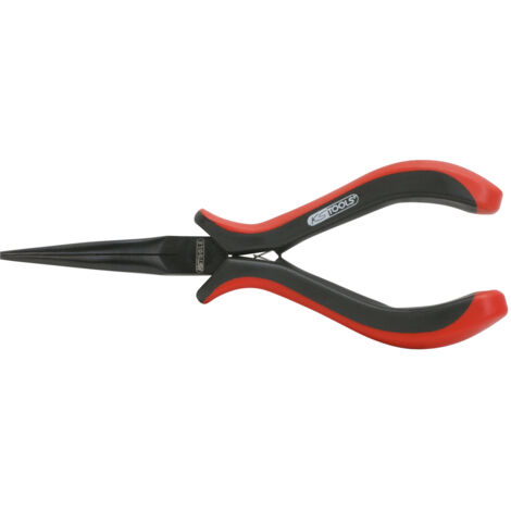Kstools – Pince électronique à bec long droit 160mm – Taillant durci par induction – Ouverture automatique à double ressort – Pour composants électroniques