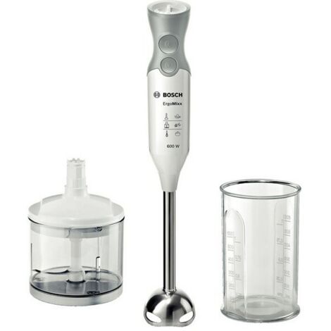Bosch MSM66120 Mixeur Plongeant Gris Blanc Puissant