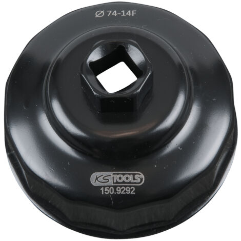 Kstools – Cloche pour filtre à huile 1/2'' diamètre 74 mm – Montage et démontage rapide – Entraînement 6 pans 21 mm – Compatible Audi, BMW, Ford (1/3)