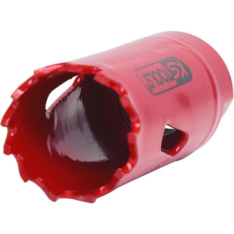 Kstools – Scie cloche HSS 22mm – Pour métaux jusqu'à 700 N/mm² – Profondeur de coupe 38mm – Denture à hauteur variable pour coupe précise