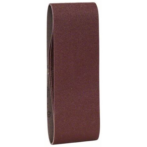 Bosch Set de 3 bandes abrasives pour ponceuses à bande, qualité rouge (1/2)