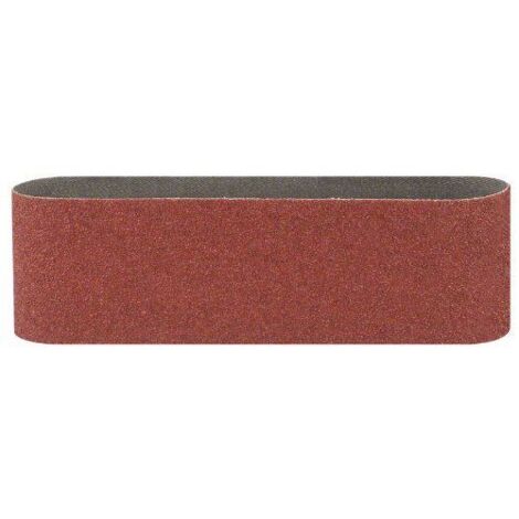 Bosch 2609256212 Bandes abrasives pour Ponceuses à bande Qualité rouge 75 x 508 Grain 80 Lot de 3 feuilles (1/5)