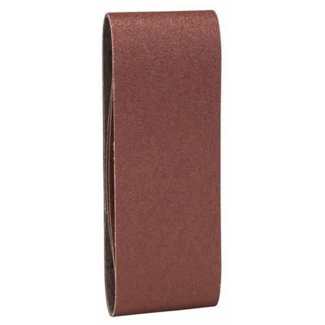Bosch Set de 3 bandes abrasives pour ponceuses à bande, qualité rouge (1/2)
