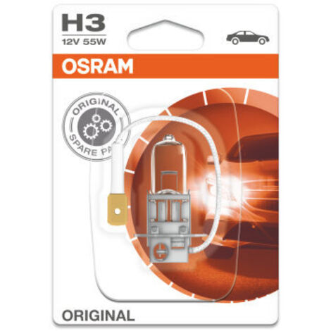 Osram – Ampoule halogène H3 12V – 1 pièce – Flux lumineux élevé – Certifiée ECE – Fabriquée en Allemagne (1/4)
