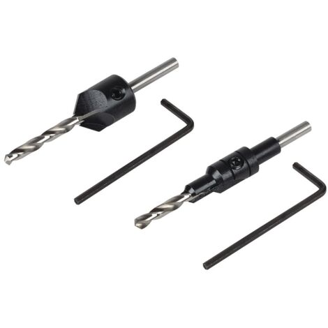 Wolfcraft – Fraise pour perceuse 2511000 – Diamètre 4,5 mm – Profondeur de fraisage réglable – Pour bois dur et vis Confirmat