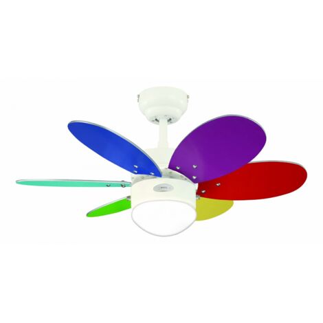 Ventilateur de plafond Turbo II Multicolore 76 cm (1/5)