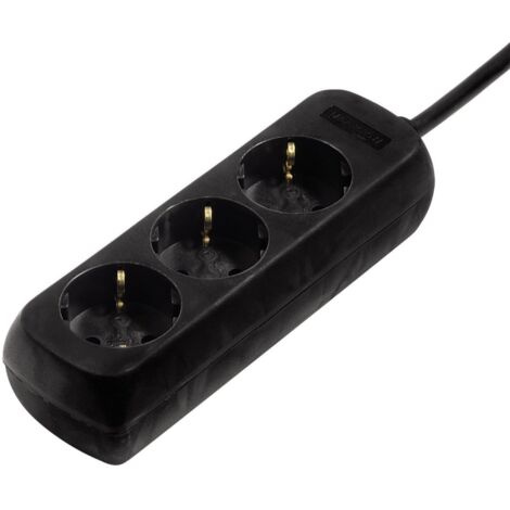 Hama Multiprise 3 Prises Avec Fonction De Sécurité Enfant 5 M Noir (1/2)