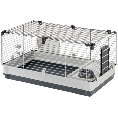 Cage pour rongeur 100 x 60 x 52 cm – Acier robuste et plastique recyclé – Accès facile pour nettoyage – Démontable et écologique – Ferplast