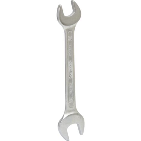 Kstools – Clé à fourche 24x27 mm – Acier chromé vanadium – Finition satinée – Fourche inclinée 15° pour accès facile dans espaces restreints