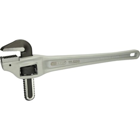 Kstools – Pince de serrage Stillson en aluminium forgé – Réglage continu – Ouverture maximale 2' – Corps en fonte d'aluminium poli
