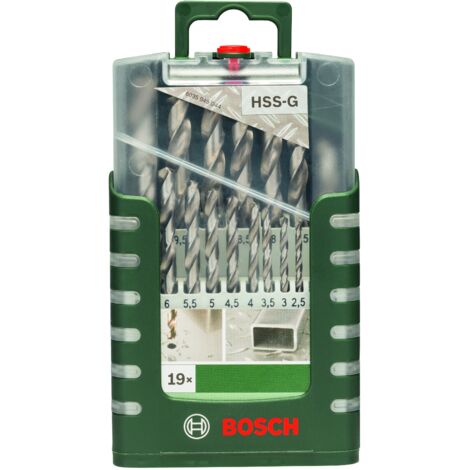 Lot de 19 forets HSS-G : Gripbox  BOSCH 2609255132 (1/2)