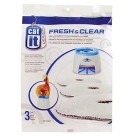 FRESH CLEAR RECHARGE 3 FILTRES POUR FONTAINE CAT IT 50057 (1/5)
