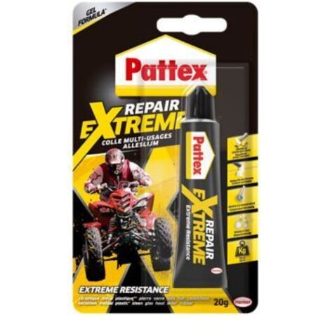 Pattex 100% Repair Extreme - Colle multi-matériaux ultra résistante en gel - Tube 20 g