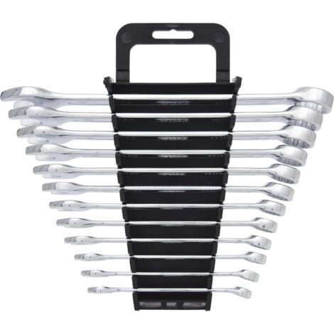 Kstools – Ensemble de clés mixtes 12 pièces 8-19 mm – Acier au chrome-vanadium – Têtes polies avec angle de 15° – Support de rangement inclus (1/10)