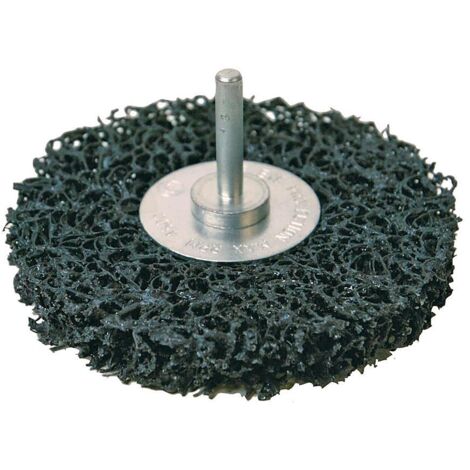 Silverline – Roue abrasive polycarbure 100 mm – Pour élimination rouille et peinture – Montage sur perceuse électrique – Nylon non tissé (1/4)