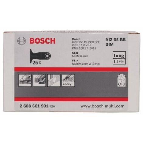 Bosch – Lame de scie plongeante BIM Starlock AII 65 APB pour bois et métal 65 mm – Couper sans éclat – Changement rapide – 2608661901 (1/10)